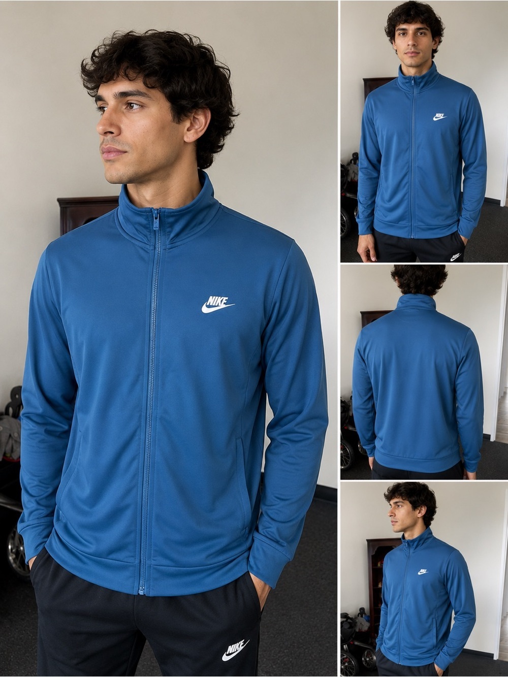 Nike Men’s Blue Full-Zip Performance Jacket